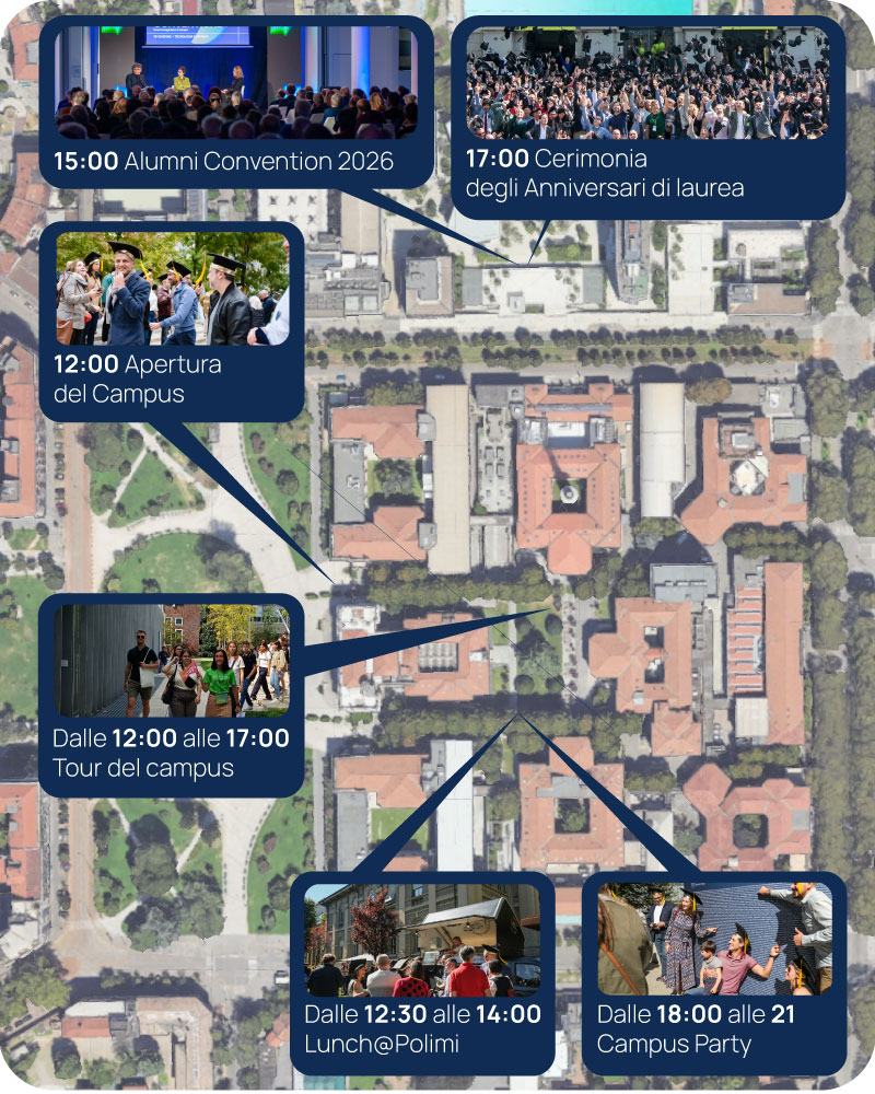 Mappa del Campus Leonardo - versione mobile